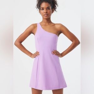 One Shoulder Exercise Dress Outdoor Voices Medium in Lavender